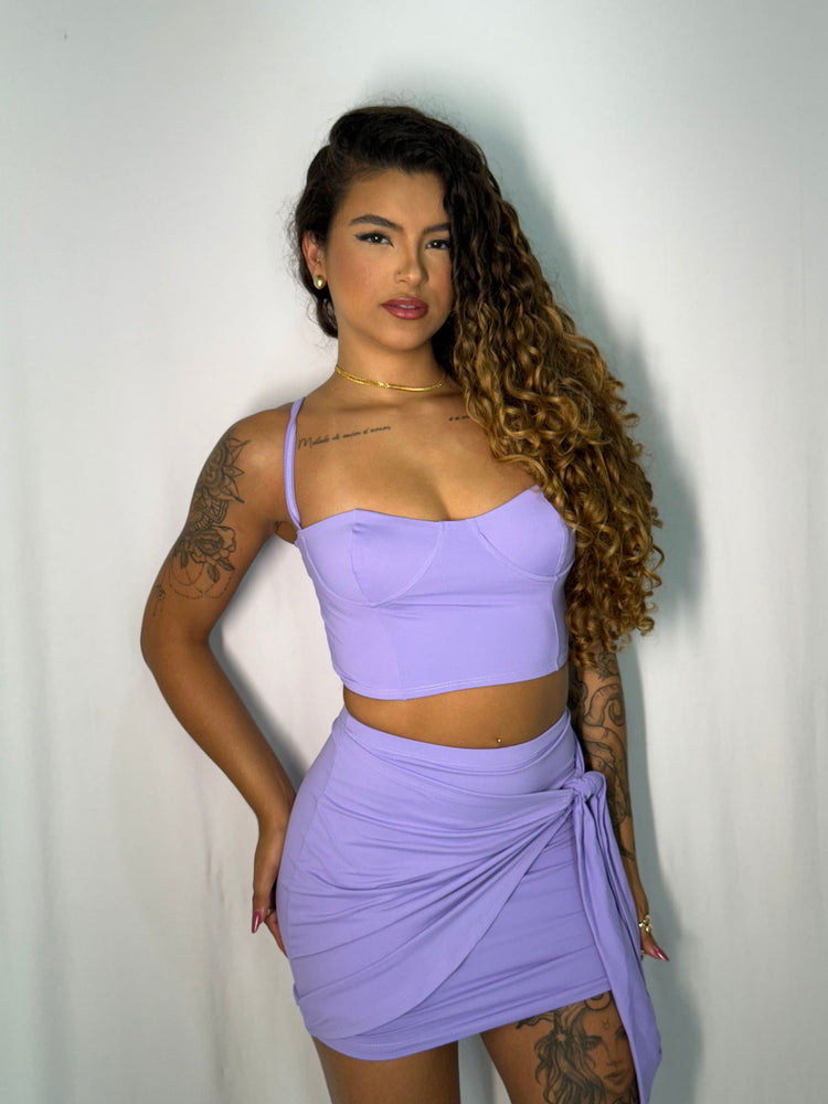 Conjunto Agatha Rosa Lilás