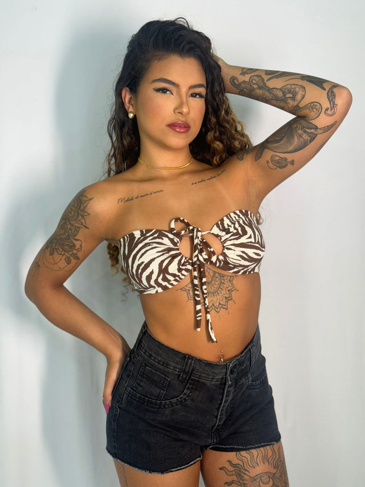 Top Amarração 3 em 1 - Rosa Pink